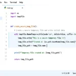 Creating Temporary Files with os.mktemp in Python